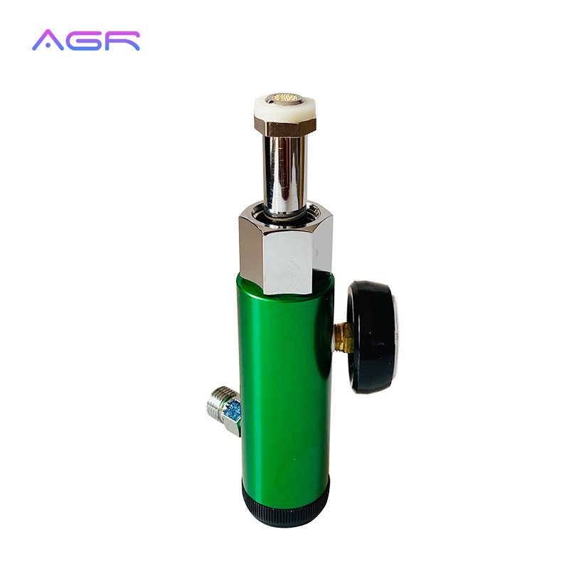 Full brass click-style bull-nose oxygen regulators medical including cga870 or cga540 standard for cylinder valve