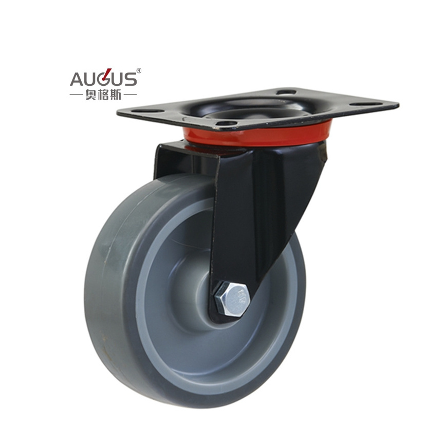 Guangdong manufacturer AUGUS Guangdong manufacturer AUGUS Plate Casters industrial heavy duty caster wheels with brake heavy duty large