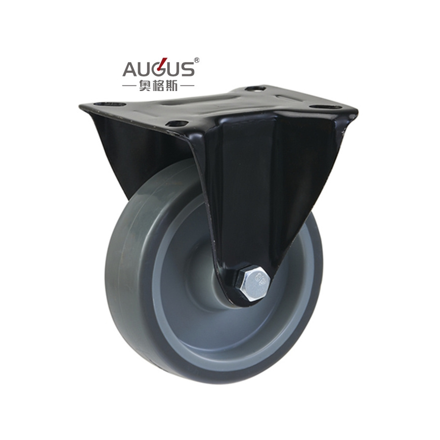 Guangdong manufacturer AUGUS Guangdong manufacturer AUGUS Plate Casters industrial heavy duty caster wheels with brake heavy duty large