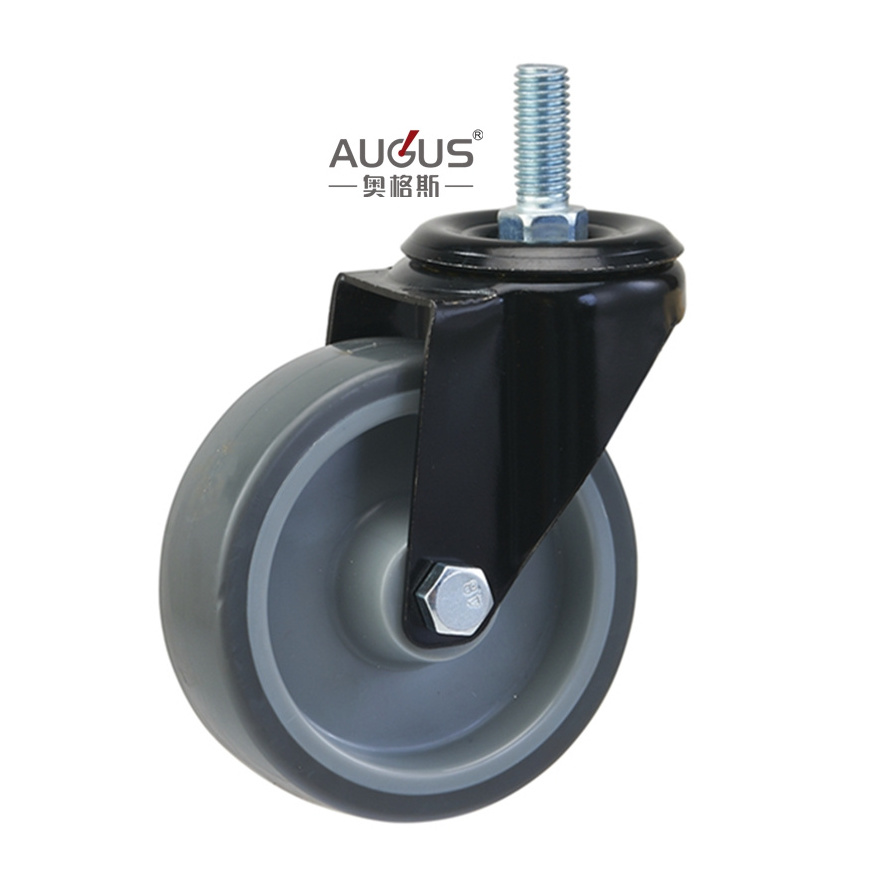 Guangdong manufacturer AUGUS Guangdong manufacturer AUGUS Plate Casters industrial heavy duty caster wheels with brake heavy duty large