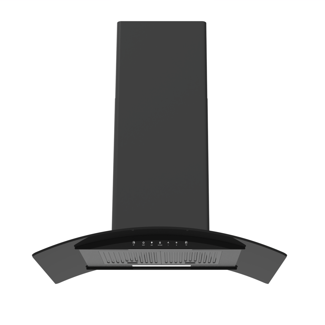 900mm Glass Cover Kitchen Cooker Hood Island Chimney Touchless control Range Hood Kitchen Extractor Hood OEM