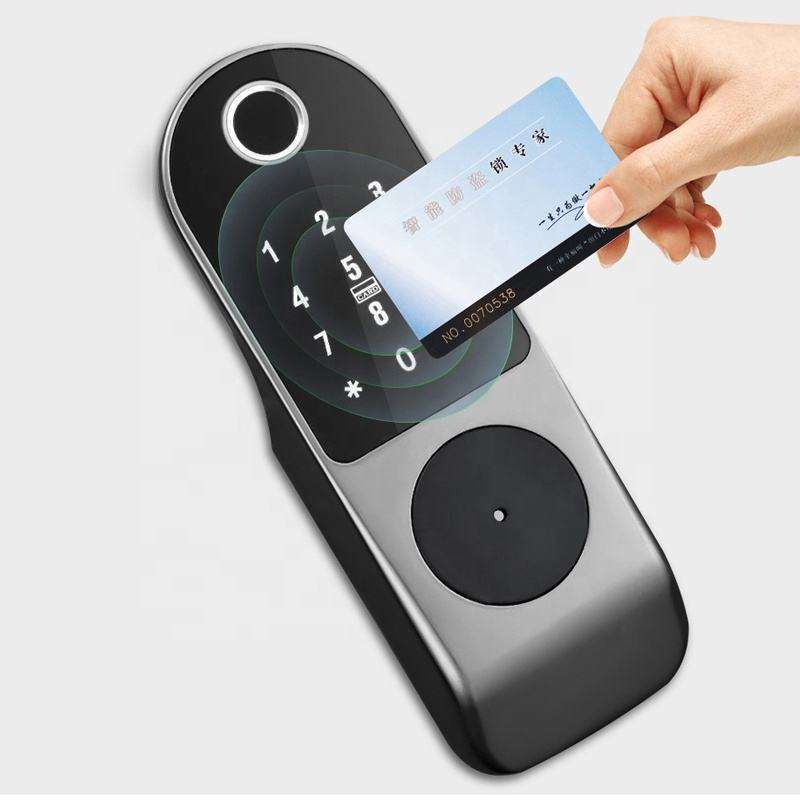 Tuya Smart Door Lock Outdoor Gate Waterproof Double Fingerprint Lock Digital Password RFID Card Keyless Entry Electron Door Lock