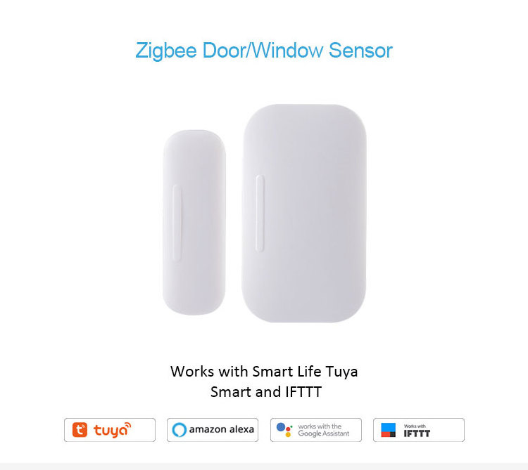 Zigbee  Window Door Sensor Alarm Contact Sensor For Home Security Tuya Smart Home Door Detector Original ManufacturerOriginal