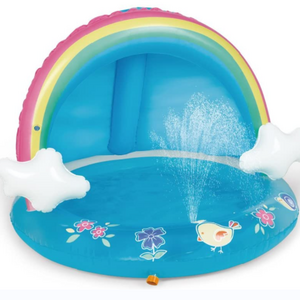 Shade Baby Sprinkler Pool for Kids Inflatable Sprinkle and Splash Play Bath Pool with Shade Best Summer Toys Gift for Kids