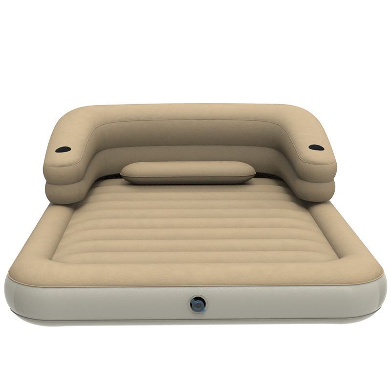 Home Furniture General Use 2 in 1 inflatable sofa bed coil Material sleep well mattress with armrest backrest