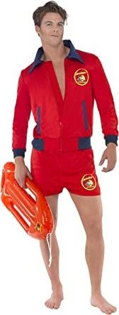 Lifeguard Inflatable Floating Prop Red Guard Rescue Costume Ball Decorations Man & Woman Pool Fancy Dress Accessory