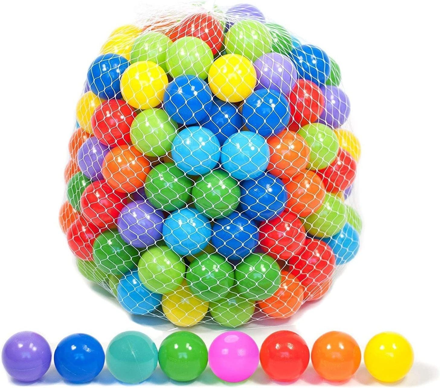 High Quality Customized Color Logo Water Toys Soft Plastic Ocean Balls For Kids