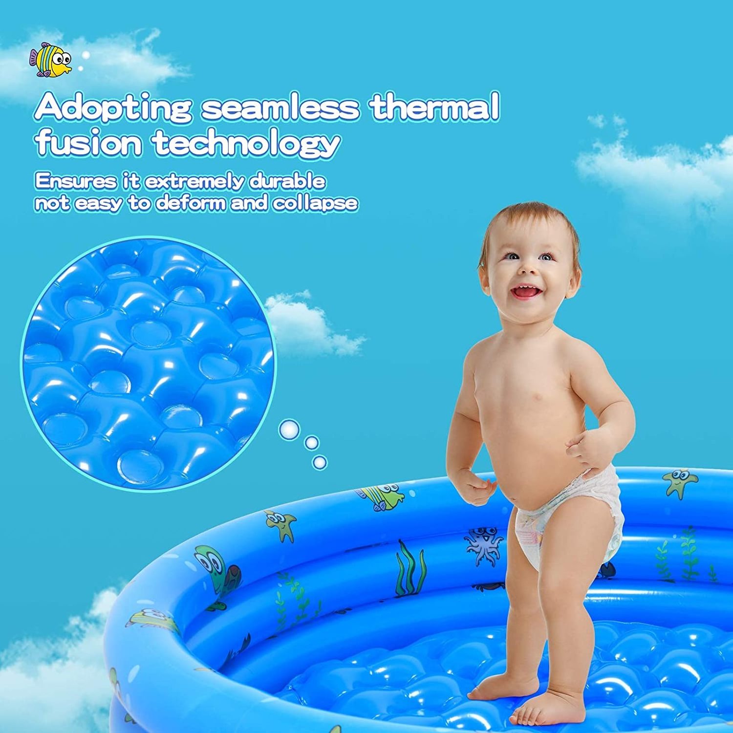 Mini Pool for infants Inflatable Swimming Pools for Outdoor and Indoor Baby Pool for Kids