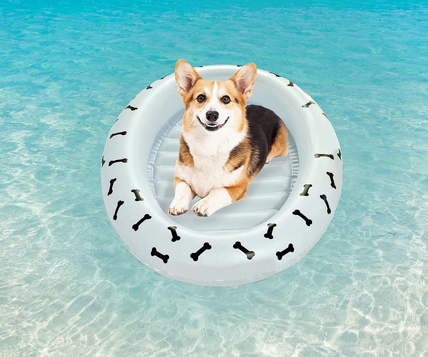 Hammock Inflatable Lounge Float For Pets with Backrest Floating Chair Bed Sofa Swimming Pool Beach Mat Swimming Pool Toy