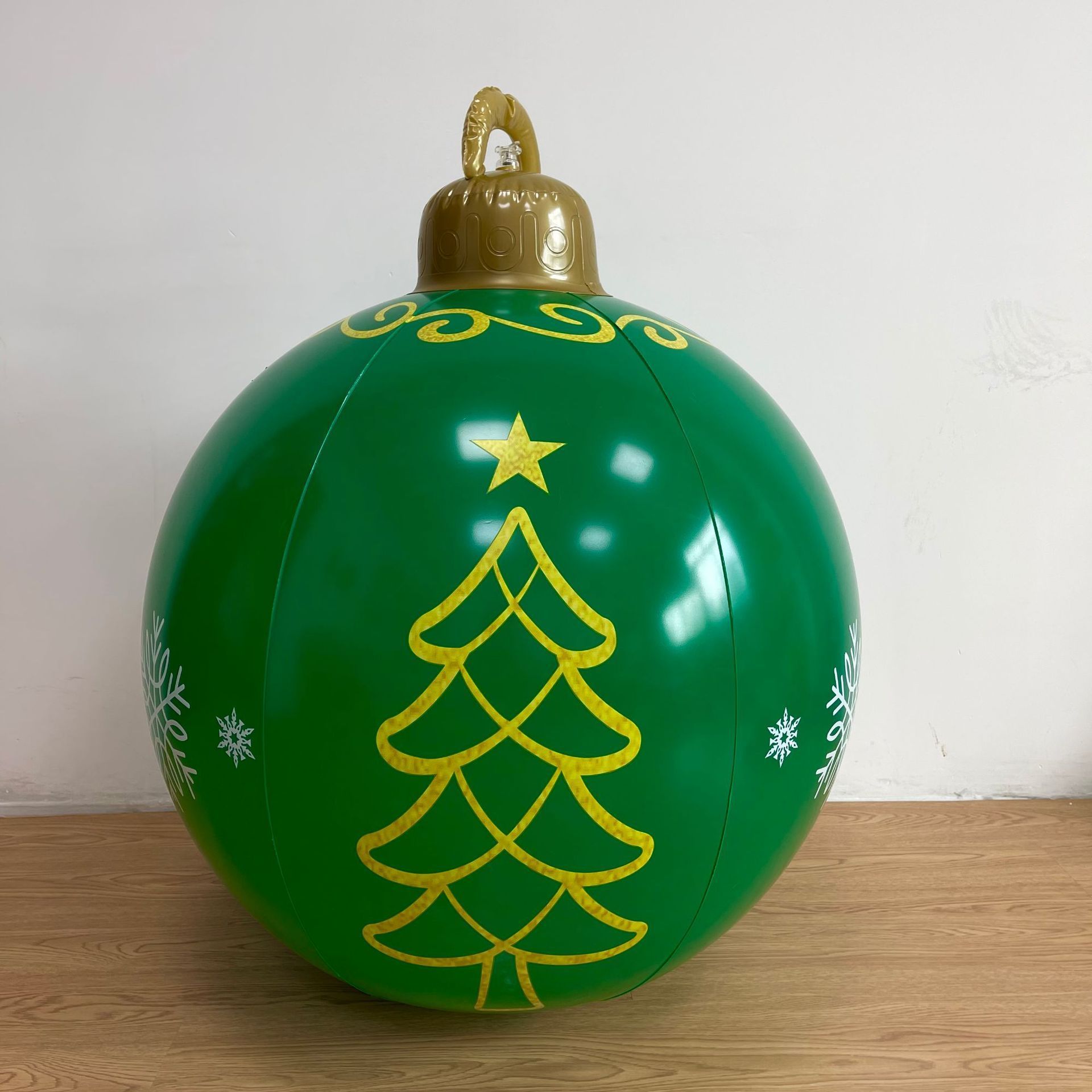 Wholesale new Giant large outdoor christmas pvc inflatable decorated ball 60cm PVC inflatable christmas ball