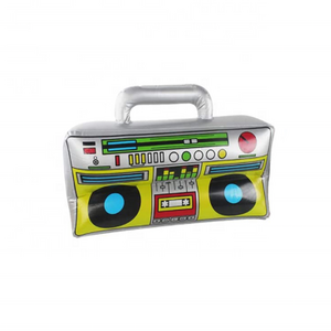 Inflatable PVC Radio Boombox Inflatable Props 80s 90s Party Decorations Toys for Rappers Hip Hop Adult Costumes Accessory