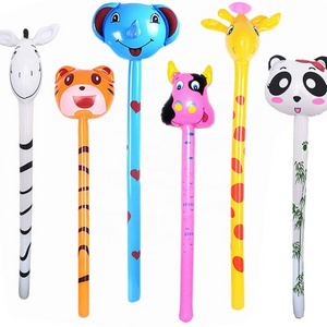 Inflatable Safari Animals Stick Tiger Zebra Giraffe Elephant Toys Birthday Bag Interesting Party Decorations Summer