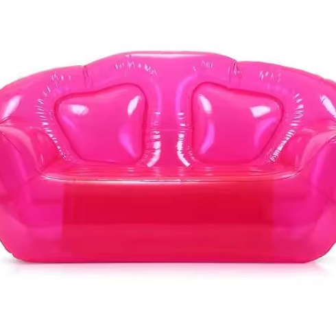 Inflatable Sofa Seat Double Person Blow up Chair Yard Inflatable Couch Air Couch for Camping Outdoor Beach  Adults Kids