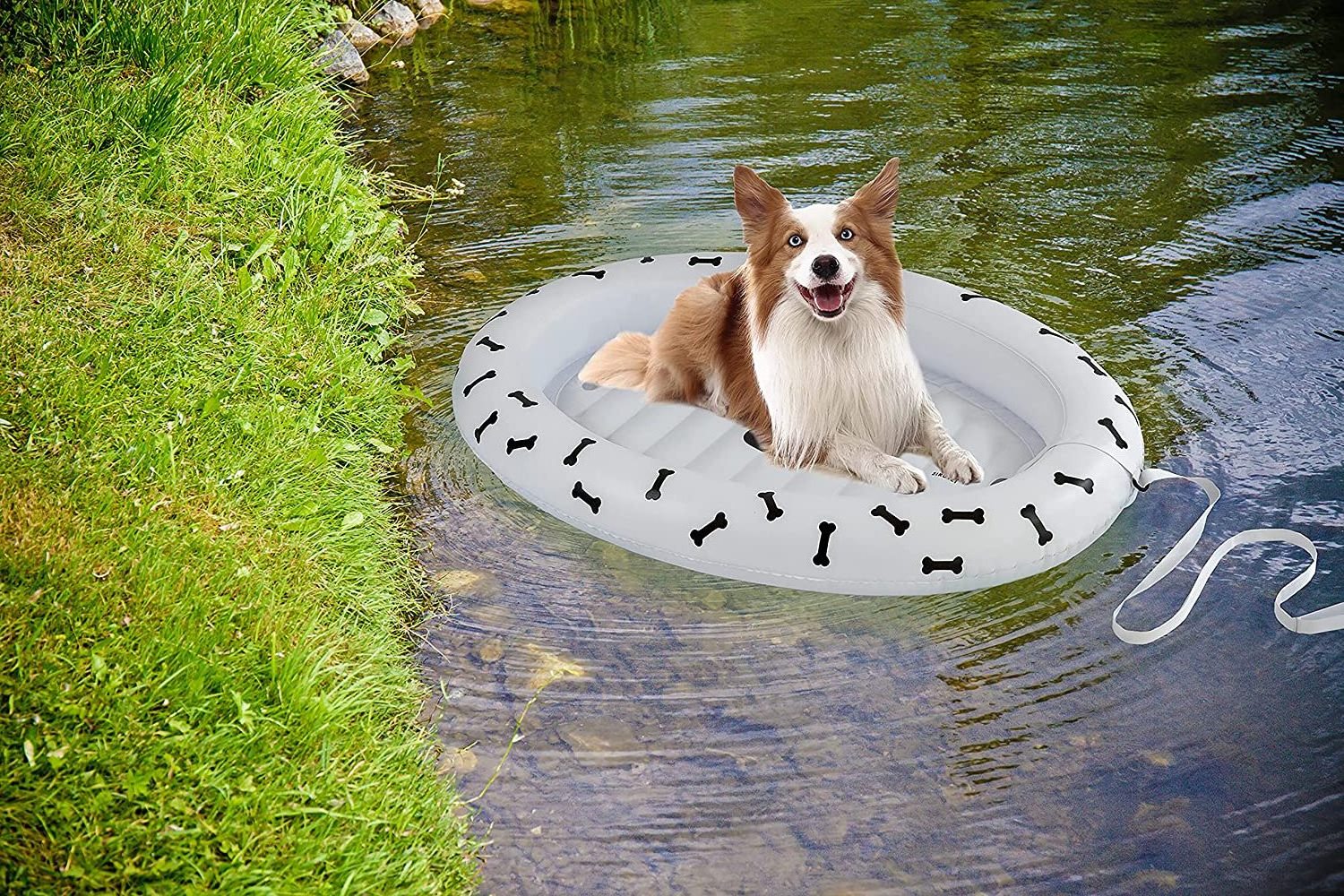 Hammock Inflatable Lounge Float For Pets with Backrest Floating Chair Bed Sofa Swimming Pool Beach Mat Swimming Pool Toy