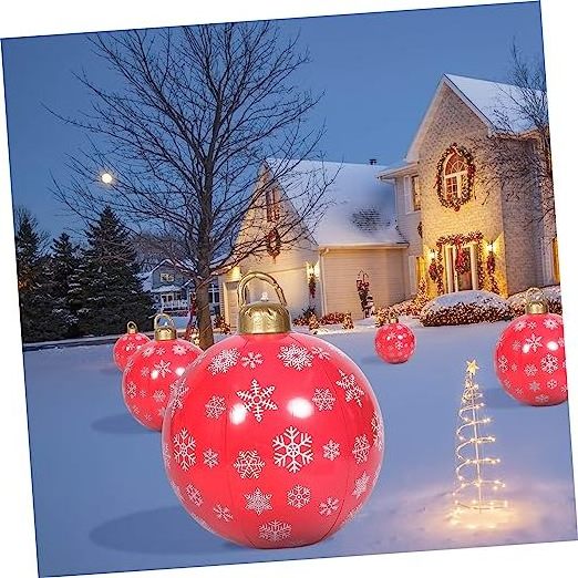 Inflatable Christmas Ball Outside Toy Outdoor Play Toys for Out Door Decor PVC Inflatable Christmas Ball Christmas Inflatable De