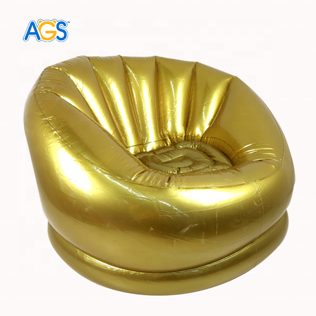 indoor and outdoors chair inflatable Blow up sofa inflatable gold inflatable chair sofa for adult