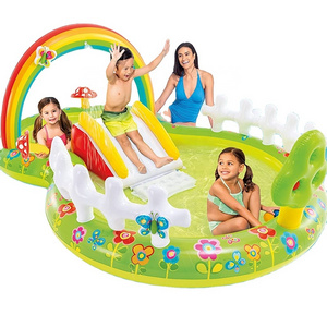 Inflatable Rainbow Sprinkler for Kids Water Play Center for Baby Girls Boys Garden Swimming Pool Padding Water Park