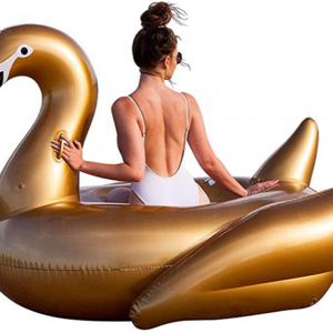 Flamingo Inflatable Pool Float Summer Adult Large Golden Swan PVC Water Fun Mattress Toys