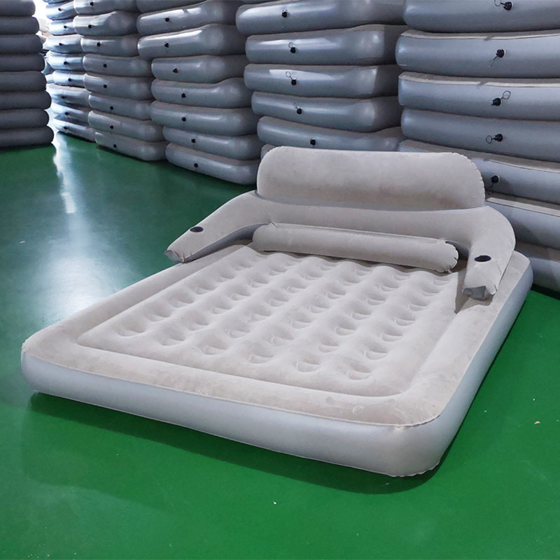 Home Furniture General Use 2 in 1 inflatable sofa bed coil Material sleep well mattress with armrest backrest