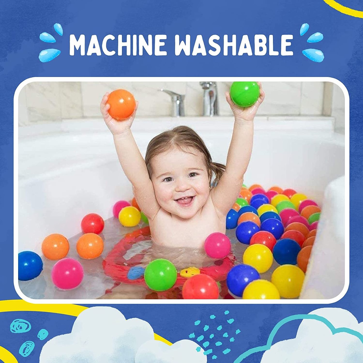 High Quality Customized Color Logo Water Toys Soft Plastic Ocean Balls For Kids