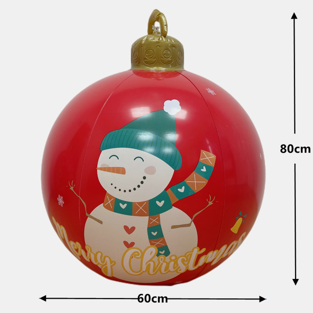 Wholesale new Giant large outdoor christmas pvc inflatable decorated ball 60cm PVC inflatable christmas ball