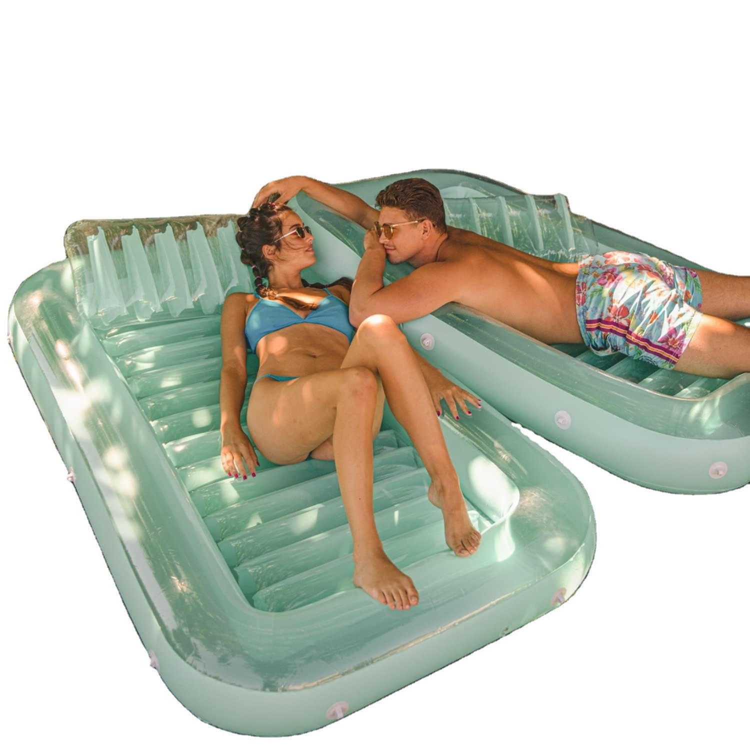 Air Mattress Pool Float Tanning Pool Inflatable Float for Swimming Pool, lake,beach Suntan Tub Lounger Duck Tank Pool Toys