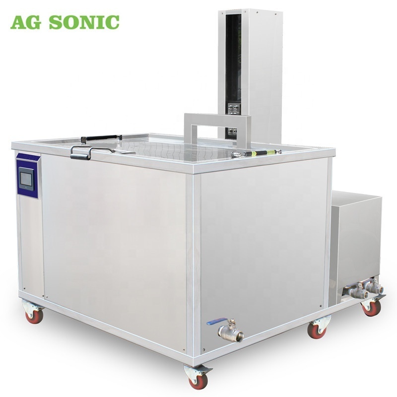 Engine Cylinder Head Wheel Hub Alloy Wheel Rim Automatic Ultrasonic Cleaner With Lift PLC Program