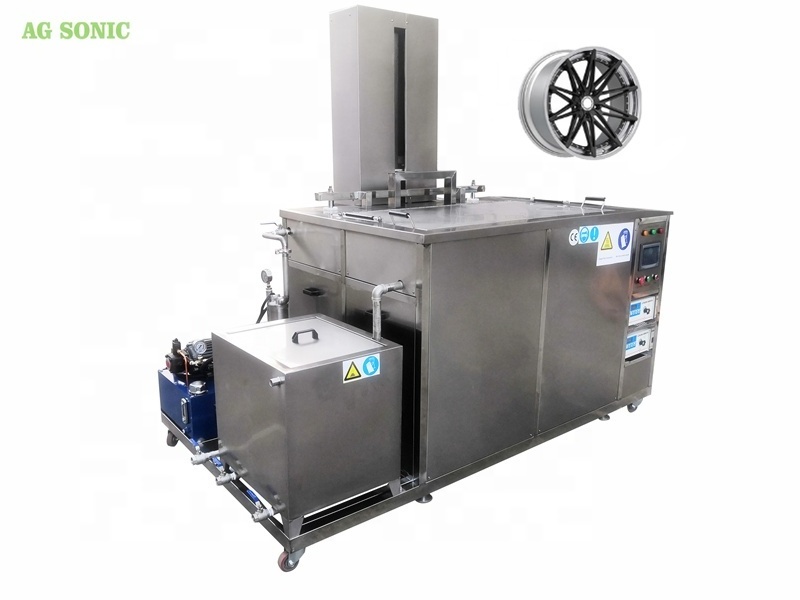 industrial long ultrasonic washing cleaner machine for filter cylinder rim wheel engine cylinder turbine spare parts