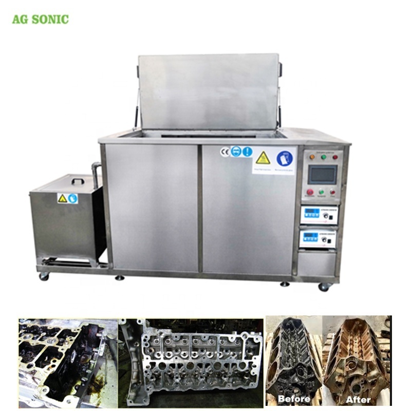 industrial long ultrasonic washing cleaner machine for filter cylinder rim wheel engine cylinder turbine spare parts