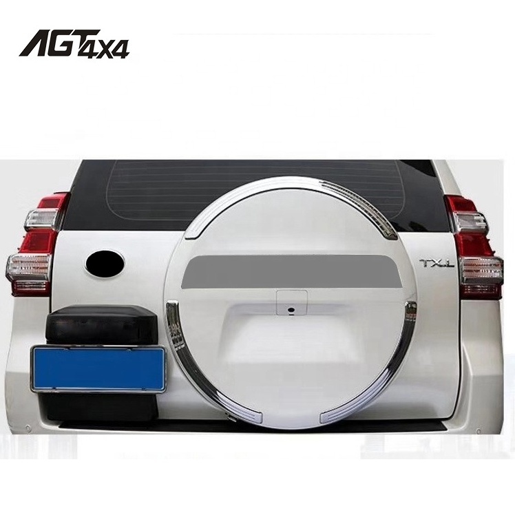 AGT4X4 Auto Accessories rear Door Spare Tire Cover Plastic For prado FJ150 2014-2021 Auto Spare Tire