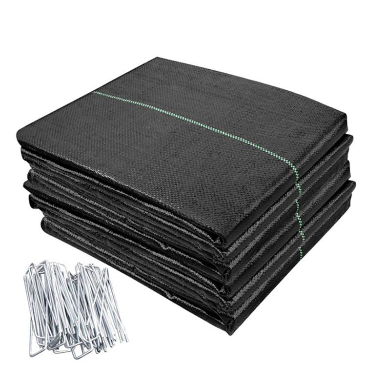 PP Woven Membrane PE Ground Cover Weed Mat Anti Grass Weed Control Cloth Bloker Mulch Film Landscape Fabric garden fabric