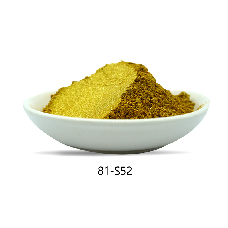 High quality super sunlight sparkling gold pearl powder pigment for ink paint and coating