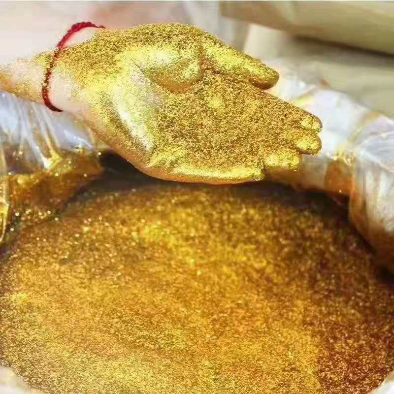 high quality pure gold glitter powder pearlescent pigment