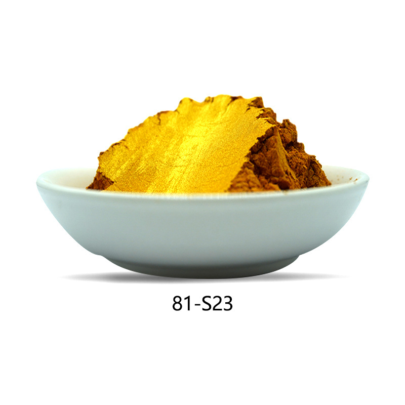 High quality super sunlight sparkling gold pearl powder pigment for ink paint and coating