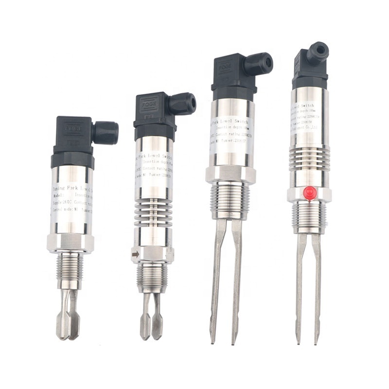 SS316 tuning fork level switch for solid explosion proof vibrating rod level switch gauge high low limit switch 220v 24v