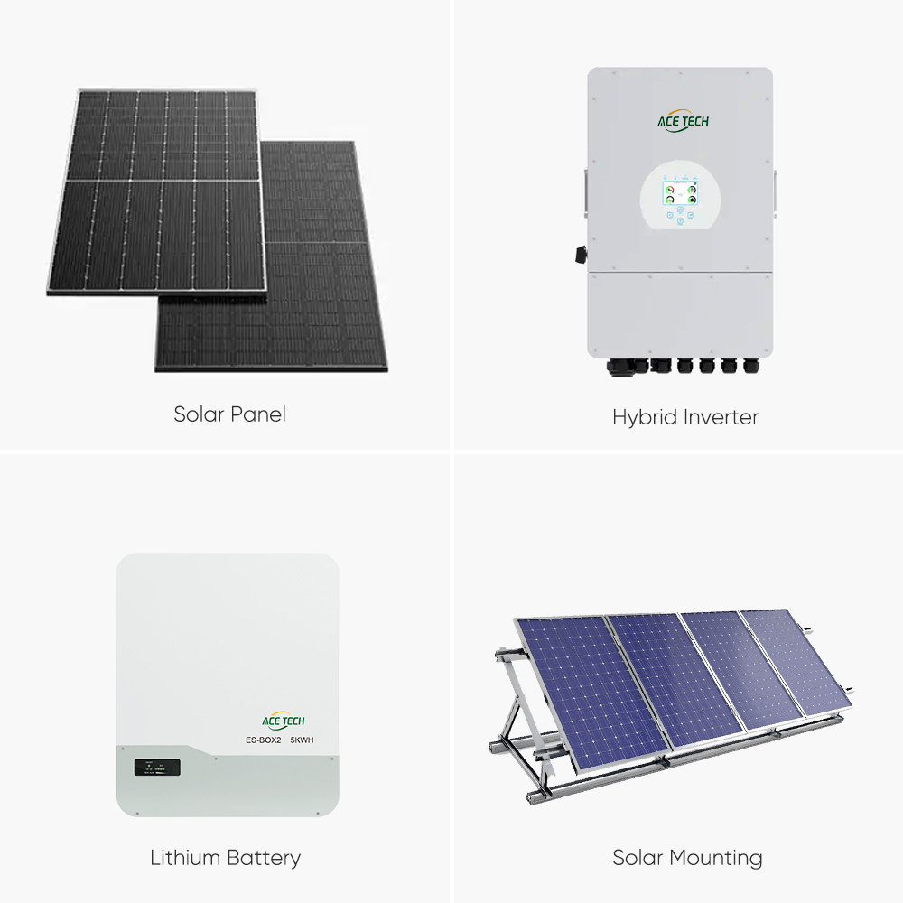 Hybrid Battery Backup Home Energy Storage System Solar Best Solar Panel Kit For Shed