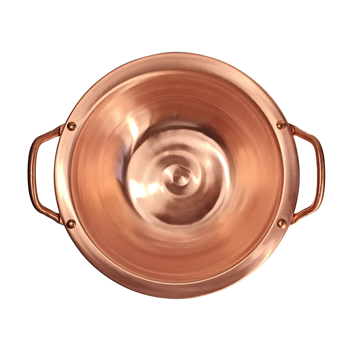 99.9% copper Exquisitely Designed Copper Sugar Pot Shimmering AHA Copper Pot For Professional Sugar Cooking