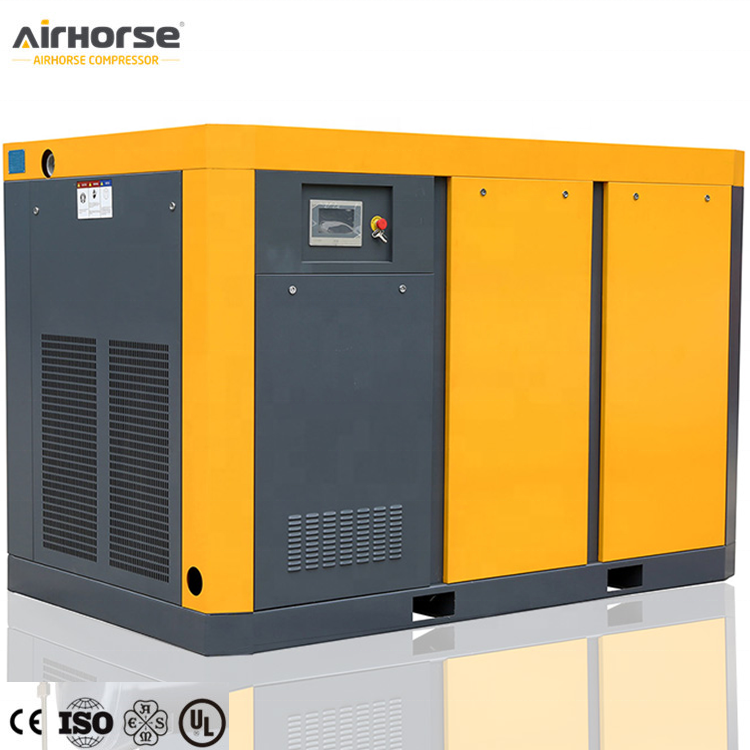 Best Quality 37KW 55KW 75KW 90KW Oil Lubricated Screw Air Compressor 1 Set with Dryer/Tank