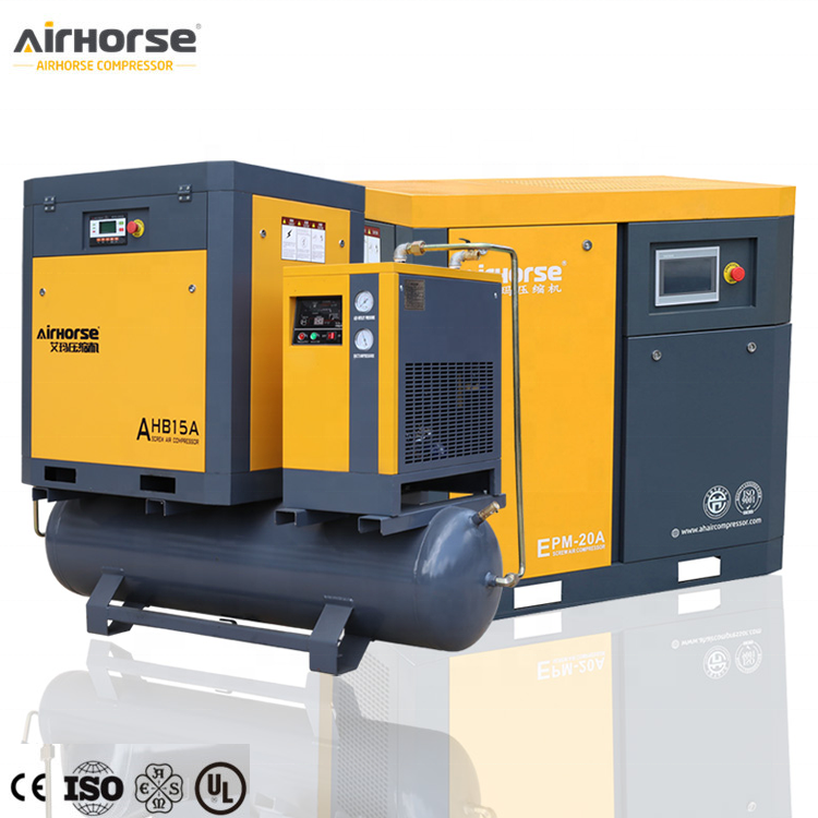 Customized Support 10HP 20HP 30HP Rotary Silent Air-compressors 7bar 8bar 10bar 12bar 16bar Industrial Screw Air Compressor