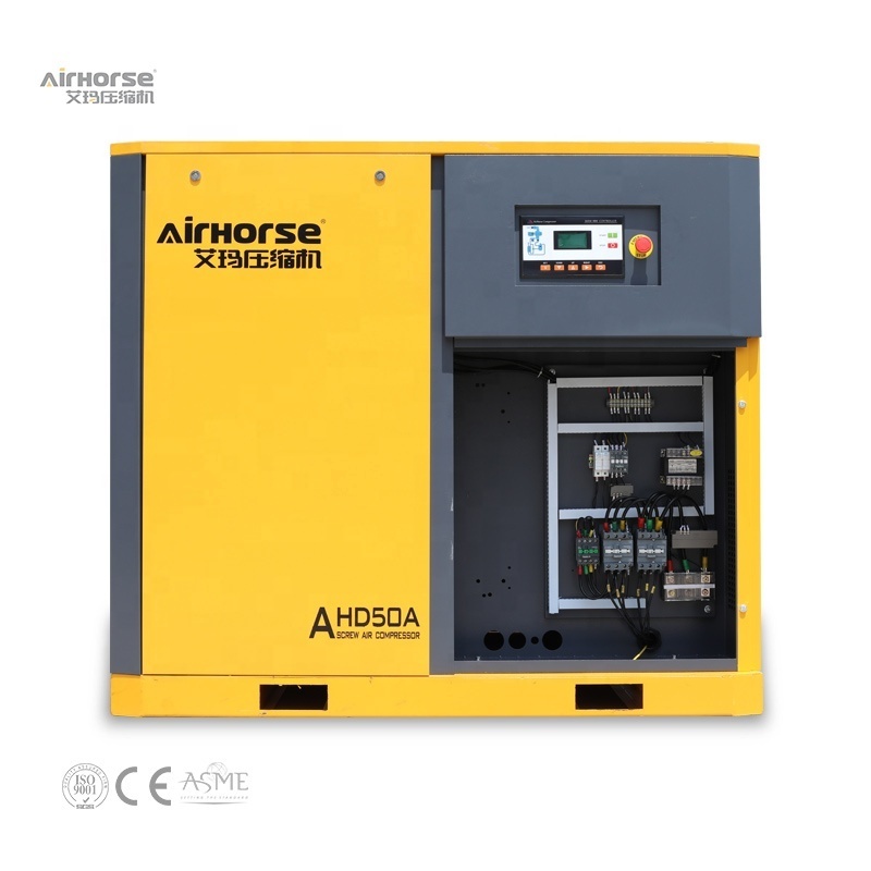 Famous Brand Airhorse Air-compressor 175 cfm 10 bar 37 kw  50 hp Oil Injected Screw Air Compressor Sand Blasting