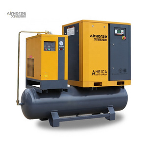 Integrated 5.5KW 7.5KW Air Compressor Pump 8bar 15bar 16bar 300 Litre 7.5HP 10HP All In One Water Cooled Screw Air Compressor