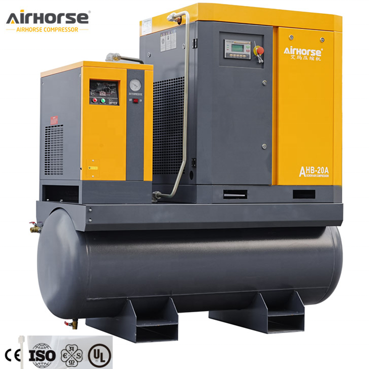 China 380V High Pressure 7.5KW 11KW 15KW 22KW 16 Bar 20 Bar Screw Type Fiber Laser Air Compressor Manufacturer For Laser Machine