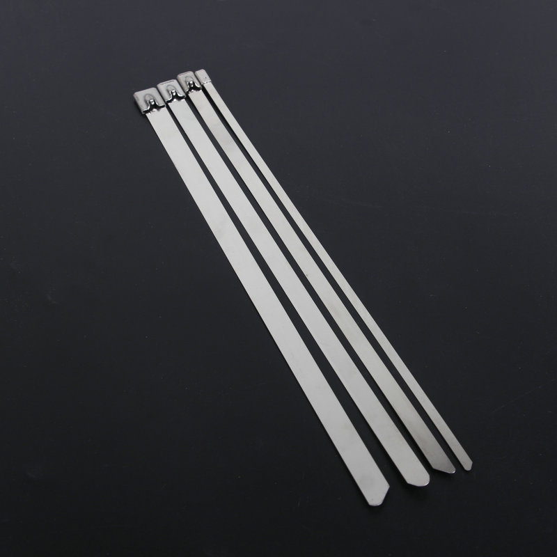 4.6*250 mm Stainless Steel Metal Cable Ties High quality ball lock self locking metal stainless steel cable strap tie