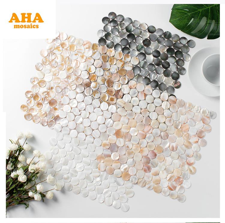 New Design Pearl Shell Mosaic Murals Peel And Stick Tile Backsplash For Kitchen