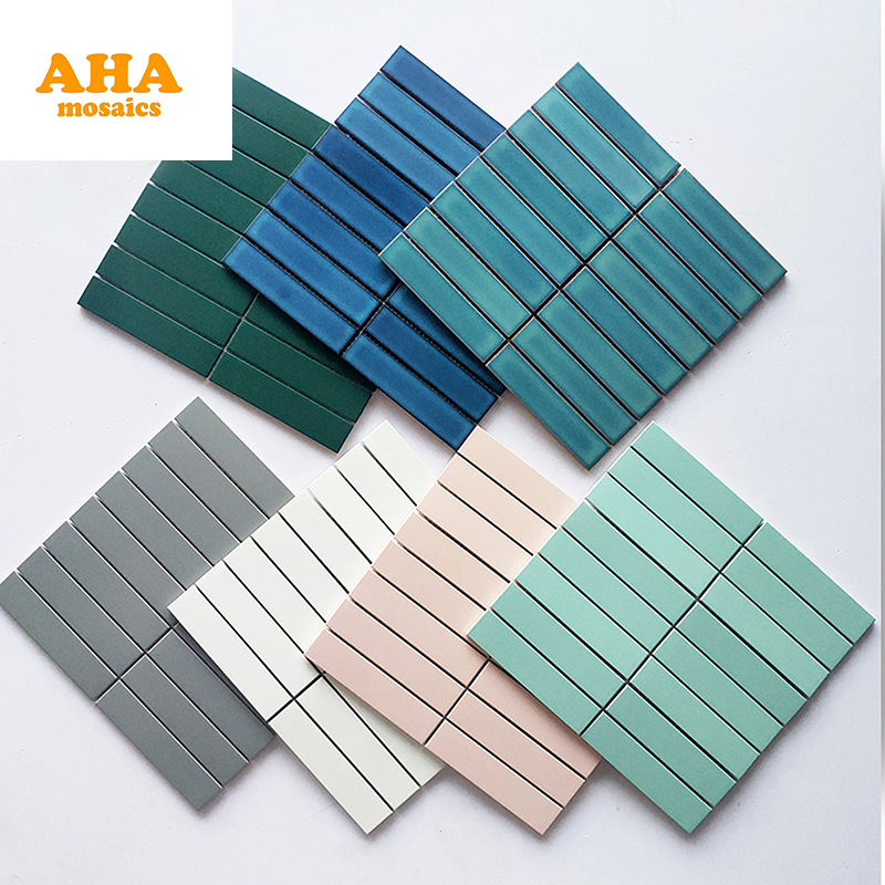 High Quality Home Waterproof Wall Tile Kitchen Peel And Stick Backsplash Bathroom Strip Finger Mosaic