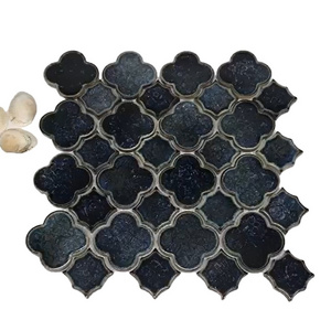 High Quality 3d Ocean Blue Mosaic Pattern Kitchen Backsplash Panel Wall Mosaic Tile