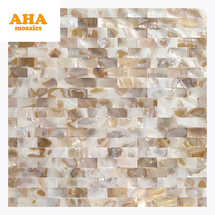 Hot Sale Iridescent Shell Tiles Peel And Stick Self-adhesive Shell Mosaic For Kitchen Backsplash