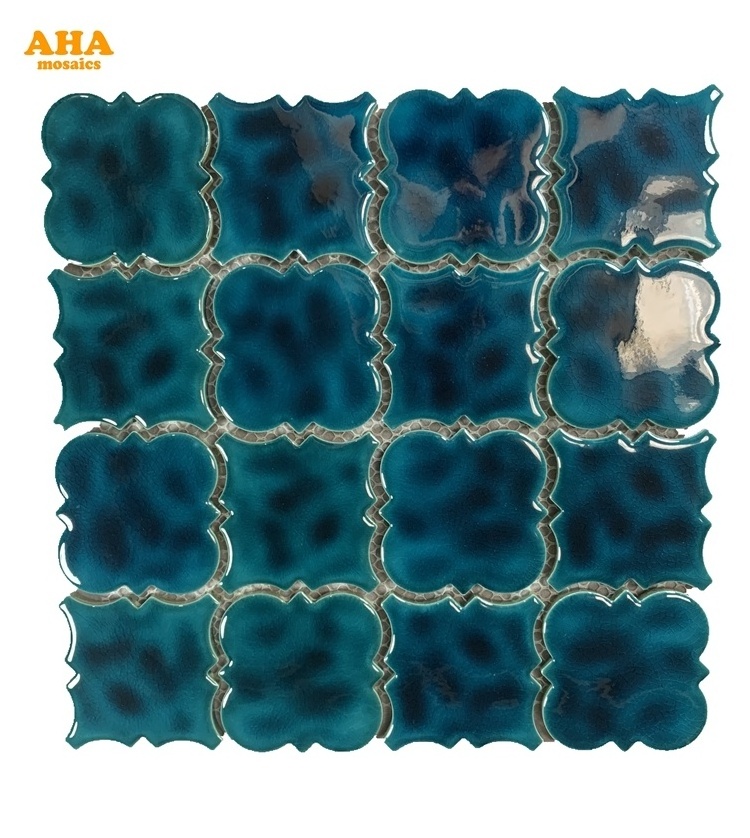 Hot Selling Anti-Slip Flowers Pattern Ceramic Mosaic Tile For Kitchen Backsplashes