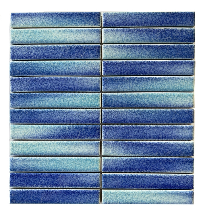 Glossy Glazed Ceramic Finger KitKat  Mosaic Tile For Bathroom Shower Wall Backsplash