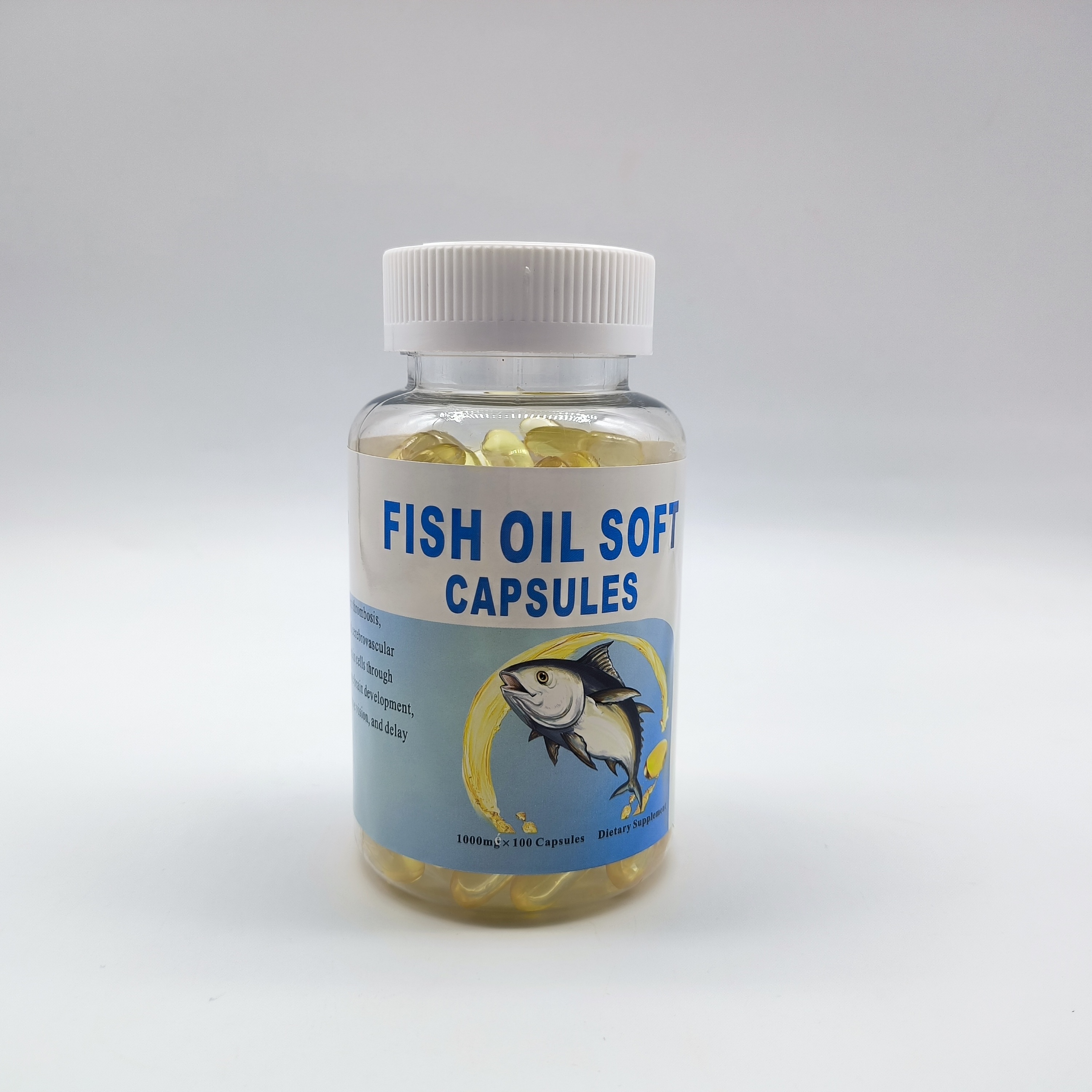 Bulk Wholesale Fish Oil Softgels - 1000 mg*100 capsules Rich in EPA & DHA